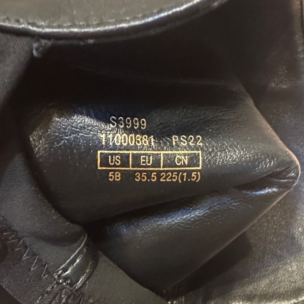 Stuart Weitzman 5050  Black Lambskin Over the Knee Boots Size 5 - Picture 9 of 10